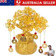 Crystal Money Tree Bonsai Set Durable Material Luck Ornaments Craft Home Decor