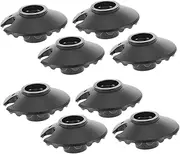 ifundom 8pcs Accessories Snow and Mud Basket Replacement Trekking Poles Mud Basket Attachment Hiking Walking Stick Accessories Hiking Walking Stick Accessory Black Plastic
