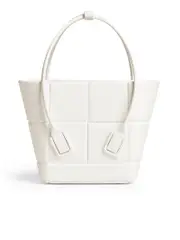 Bottega Veneta Arco Shopping Bag in Chalk