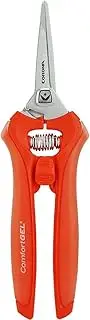 Corona 5" Micro Snip Leaf&STEM, Garden Stem Micro Snips, Bypass, Orange