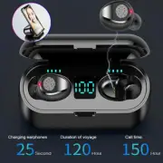 Wireless Earbuds Headphone Headset Noise Cancelling TWS Waterproof for Bluetooth