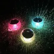 SEIWEI Floating Ball Pool Light Solar Powered, IP65 Waterproof LED Globe Night Light Color Changing Hangable Ball Light for Pond,Garden,Backyard,Party 1PCS