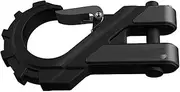 Winch Hook Shackles 3/8" Heavy Duty Trailer Tow Hook Max 20t Forged Steel with Rubber Protector Tow Clevis Slipfor Synthetic Rope Cable ATV Caravan(Black 1pc)