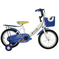 在飛比找Yahoo奇摩購物中心優惠-Adagio 16吋大頭妹打氣胎童車附置物籃-藍色(台灣製造
