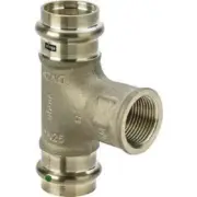 Viega COPPER PRESSFIT WATER REDUCING TEE 1600kPa-20mmx20mmx1/2" Or25mmx25mmx1/2"