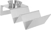 KICHOUSE Mexican Pancake Holder Stainless Steel Taco Rack Taco Holder Cup W-Shaped Rack Material Easy Clean