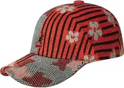 [Kangol] Nature Flip Spacecap Hat - Oil Green/Cherry Glow/L/XL Baseball & Sport Caps