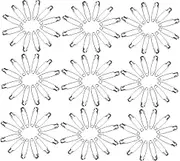 DOITOOL 500pcs Safety Pins for Jewelry Making Discreet Lock Design Crafting Safety Pins for Clothing Tags and DIY Projects