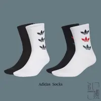 在飛比找蝦皮商城優惠-ADIDAS ORIGINALS SOCKS CREW 白黑