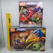 MegaConstrux Masters of the Universe Panthor at Point Dread &Battle Cat vs Roton