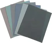 LIFKOME 6sheets Wet Dry Sandpaper Assortment Kit Grit for Furniture Automotive and Finishing Versatile and Fine Grit Paper