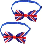 [SAFIGLE] Decorative Bow Ties Set for Men Uk Flag Pattern Bow Tie Fashion Party Accessory