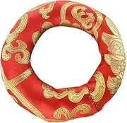 Buddhist Singing Bowl Cushion Durable Sound Bowl Mat Lightweight Portable Handmade Pad for Meditation Rituals Random Color