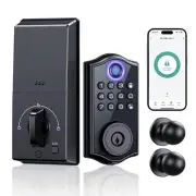 Smart Locks for Front Door,APP Control Keyless Entry Fingerprint Door Lock,Ke...