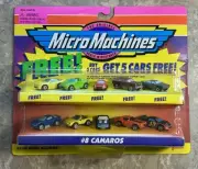 HTF Micro Machines, #8 Camaros W/Bonus Cars Collection, Galoob, 1998, BNIB D5