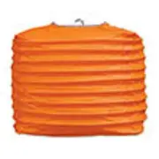 2 orange paper square lanterns 8" wedding party decorations