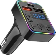 Car Radio Adapter | MP3 Player Car Adapter | Double USB Wireless Multi-Device Type-C Port with Type-C Port Receiver for Stereo Upgrade Hands-Proof Calling