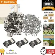 Wire Fence Clips 200 Pcs Fence Wire Clamps Stainless Steel Fencing Mounting C...