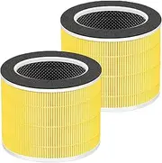 RP-AP088 Replacement HEPA Activated Carbon Filter for RENPHO AP088W RP-AP088W RP-AP088B Air Purifiers Air Purifier, Part # RP-AP088-F1 RP-AP088-F2-2 Pack