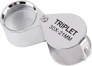 Pocket Jewellers Eye Loupe Magnifier Jewelry Magnifying Glass 30 x 21mm Jewelers
