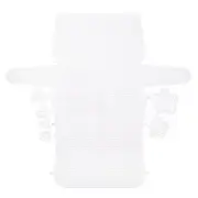4Pcs Plastic Mesh Canvas Sheet 33.5 cm/ 13 inch White Crossbody Bag Blank Canvas