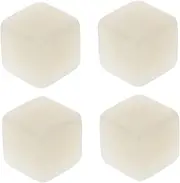 KONTONTY 4 Pcs Luminous Blank Dices for Party Games Creative Acrylic Role Playing Dice Dark Educational Plaything for Adults