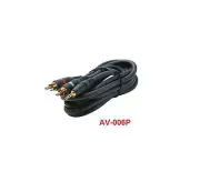 6' Python® 3.5mm Male to 2-RCA Male Audio Cable AV-006P