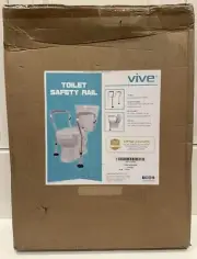 New Vive Medical Toilet Rail Bathroom Safety Frame Railing Helper LAV1010