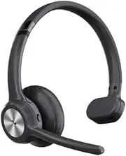 Bluetooth headset Wireless Trucker Headset with Noise Cancelling & Mute Button,40Hrs Driver Headphone for Cellphone Office Work