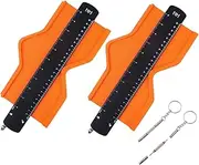 Ssumght 10 Inch Contour Gauge Profile Tool with Lock, Super Gauge Shape and Outline Tool, Measuring Tools Shape Duplicator Woodworking Tools for Flooring, Carpenter, Construction, Cool Gifts (2 PCS)