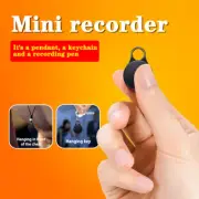 Digital Voice Activated Recorder Mini Pendant Dictaphone Audio Recording MP3