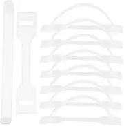 HAWILLOSCH 100 Sets Cardboard Box Carrying Handles Shipping Handles for for Milk Cartons and Present Boxes Simple Installation Transparent Design