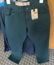 Levis 513 Jeans Kids 16 Regular 28X28 Ponderosa Pine Denim Slim Fit Straight NWT