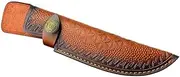 Gyorwst Leather Knife Protective Cover Outdoor Straight Knife Carrying Case Belt Loop Case Protective Cover