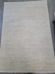 Evie Blue Handwoven Braided Wool Blend Rug