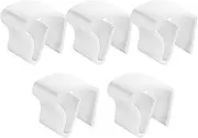 5PCS Mini Blind Brackets, Silver Heart-Shaped Plastic Replacement Brackets for Inside or Outside Mounted