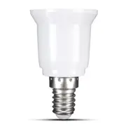 3Pcs E14 To E27 Fireproof Material Lamp Holder Converter Socket Base Light Bulb Adapter Conversion