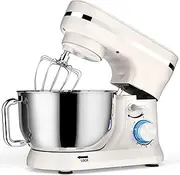 [WOOYOOTE] Stand Mixer Dough Blender, 5 QT 1000W Food Mixer Electric Cake Mixer with Bowl, Beater, Hook, Whisk, Egg Separator & Silicone Spatula, Dishwasher Safe