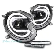 Fit 07-13 Mini Cooper SwitchBack LED Tube Projector Black Headlight w/DRL Signal (for: Mini)