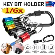 1/4 Hexagonal Screwdriver Head Bracket Hiking Buckle, Hex Shank Bits Holder NW