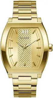 [GUESS] Men's 42mm Watch - Gold-Tone Bracelet Champagne Dial Gold-Tone Case, Gold, Modern