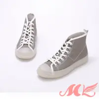 在飛比找momo購物網優惠-【MK】雨中漫步系列-時尚亮片防水綁帶有型雨鞋(銀色)