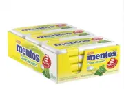 FULL BOX MENTOS CLEAN BREATH LEMON MINT SUGAR FREE CANDY PACK OF 12