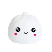 Art + Tech LED Lamp Steamed Bun Cute Night Light Desk Home Decoration 11cm