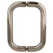 BMNW6X6BN Brushed Nickel 6" BM Series Back-to-Back Handle Without Metal Washers