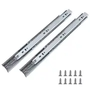 Soft Close Drawer Slides 14 inch 3 Folds Full Extension, 2 Pairs Ball Bearing...