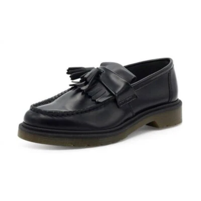Dr. Martens Adrian Tassel Loafer 14573001 Black Leather Shoes Authentic