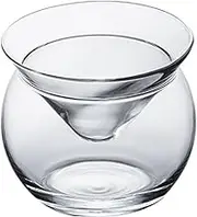 Stemless Martini Glasses with Chiller, 150ml Clear Caviar Serving Set, Easy to Clean Cocktail Glasses for Martini, Wine, Liquor Cocktail Caviar Serving Set