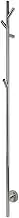 EZY FIT Heated Towel Rail - Single Vertical Round Tube - Tree Style - (H1500mm) - Polished SS