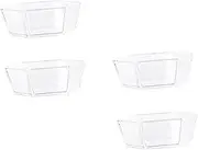 Alipis Stylish Acrylic Snack Plate Set Storage Tray for Fruits Candy Pastries